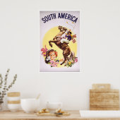 Zuid-Amerika Reisposter Huis Kunstprint (H809)a Poster (Keuken)