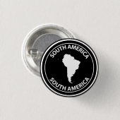 Zuid-Amerika Ronde Button 3,2 Cm (Voorkant /achterkant)