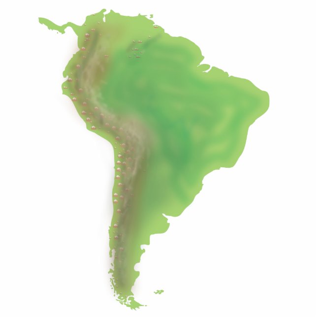 Zuid-Amerika Staand Fotobeeldje (Voorkant)