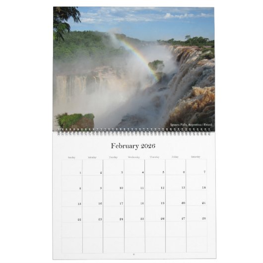 Zuid-Amerika Vistas 2025 (met locaties) Groot Kalender (Feb 2026)