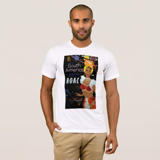 Zuid-Amerika ~ Vliegen daar T-shirt (Voorkant volledig)