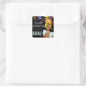 Zuid-Amerika ~ Vliegen daar Vierkante Sticker (Tas)