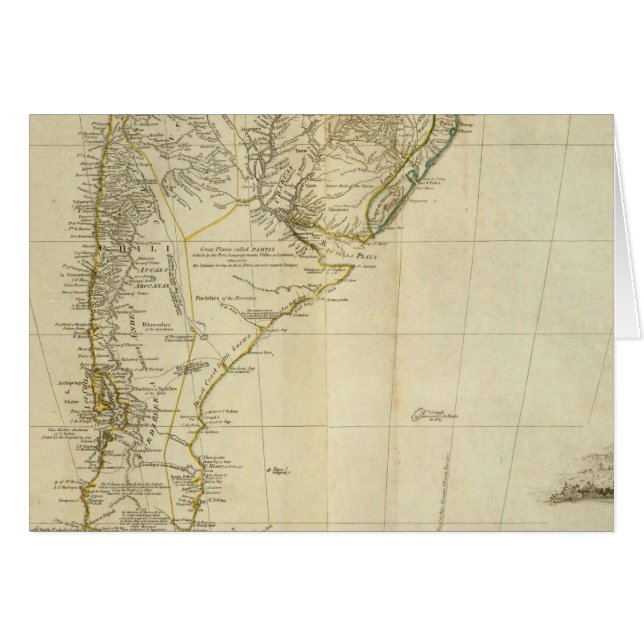 Zuid-Amerika Zuidelijke Sectie (Voorkant Horizontaal)