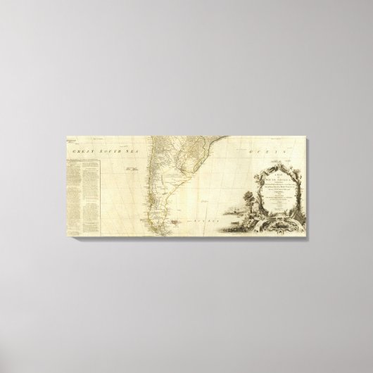 Zuid-Amerika Zuidelijke Sectie Canvas Afdruk (Voorkant)