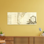 Zuid-Amerika Zuidelijke Sectie Canvas Afdruk (Insitu (Woonkamer))
