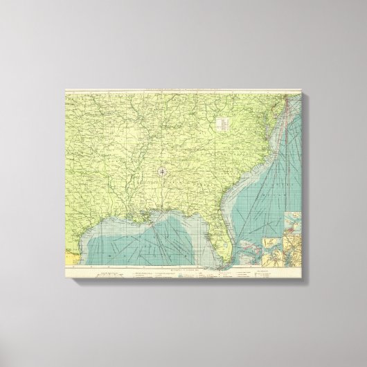 Zuid-Amerikaanse Atlantische havens Canvas Afdruk (Voorkant)