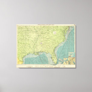 Zuid-Amerikaanse Atlantische havens Canvas Afdruk