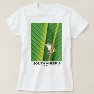 Zuid-Amerikaanse Boom Kikker vakantieposter T-shirt