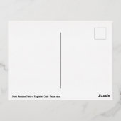 Zuid-Amerikaanse Coati-tak Folie Feestdagen Briefkaart (Achterkant)