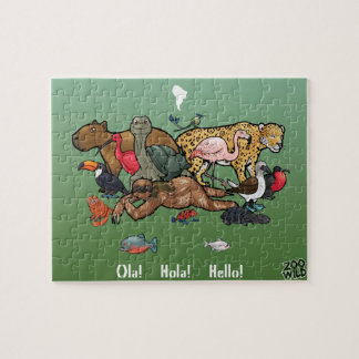 Zuid-Amerikaanse dieren - Jigzaag Puzzle Legpuzzel