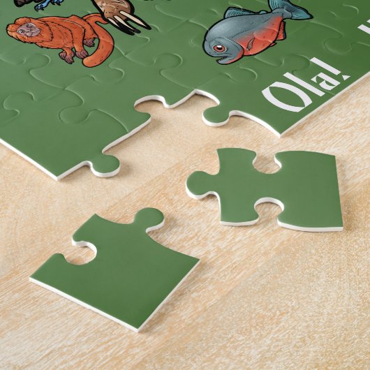 Zuid-Amerikaanse dieren - Jigzaag Puzzle Legpuzzel (Zijkant)