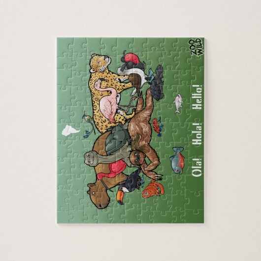 Zuid-Amerikaanse dieren - Jigzaag Puzzle Legpuzzel (Verticaal)