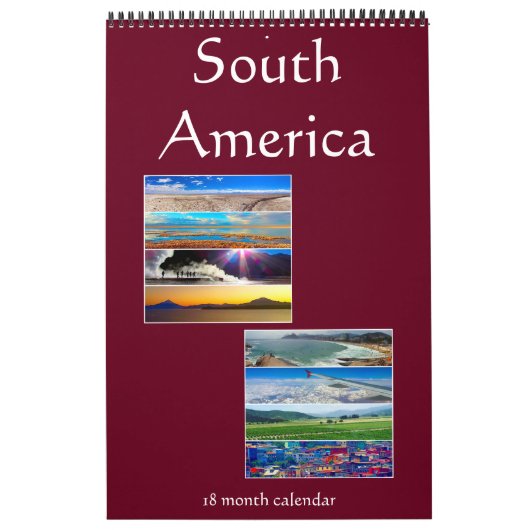 Zuid-Amerikaanse fotografie 18 maanden Kalender (Hoes)
