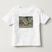 Zuid-Amerikaanse Gray Fox (Lycalopex griseus) paar Kinder Shirts (Voorkant)