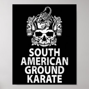 Zuid-Amerikaanse Grond Karate Bjj Braziliaans Jiu- Poster