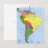 Zuid-Amerikaanse kaart (Voorkant / Achterkant)