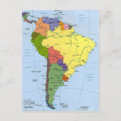 Zuid-Amerikaanse kaart (Voorkant)