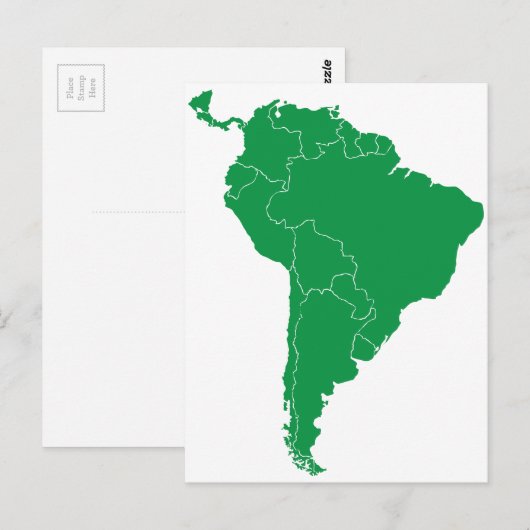 Zuid-Amerikaanse kaart (Voorkant / Achterkant)