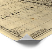  Zuid-Amerikaanse kaart, 1690 (circa) Poster (Hoek)