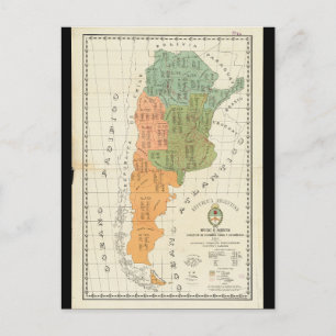 Zuid-Amerikaanse Kaart Briefkaart