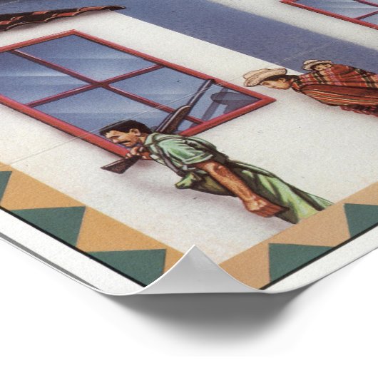 Zuid-Amerikaanse kaart Poster (Hoek)