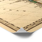 Zuid-Amerikaanse kaart Poster (Hoek)