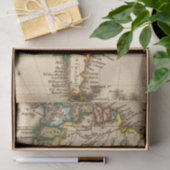 Zuid-Amerikaanse kaart Tissuepapier (Geschenk)