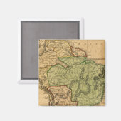 Zuid-Amerikaanse kaart van Worcester Magneet (Voorkant / Achterkant)