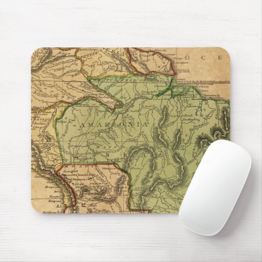 Zuid-Amerikaanse kaart van Worcester Muismat (Met muis)