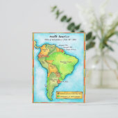 Zuid-Amerikaanse onafhankelijkheid Briefkaart (Staand voorkant)