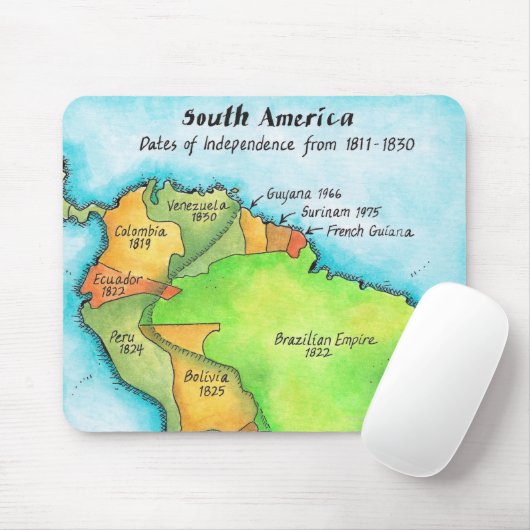 Zuid-Amerikaanse onafhankelijkheid Muismat (Met muis)