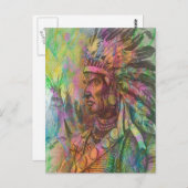 Zuid-Amerikaanse standaard Amerikaanse clipart kle Briefkaart (Voorkant / Achterkant)