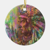 Zuid-Amerikaanse standaard Amerikaanse clipart kle Keramisch Ornament (Voorkant)