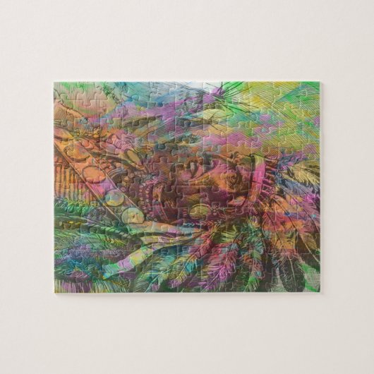 Zuid-Amerikaanse standaard Amerikaanse clipart kle Legpuzzel (Horizontaal)