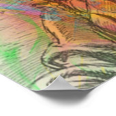 Zuid-Amerikaanse standaard Amerikaanse clipart kle Poster (Hoek)