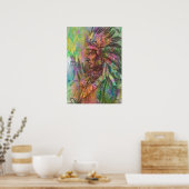 Zuid-Amerikaanse standaard Amerikaanse clipart kle Poster (Keuken)