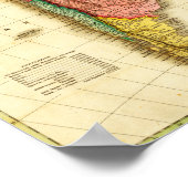 Zuid-AmerikaPanoramische KaartZuid-Amerika 2 Poster (Hoek)