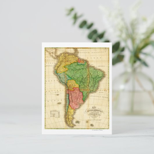 Zuid-AmerikaPanoramische KaartZuid-Amerika Briefkaart (Staand voorkant)