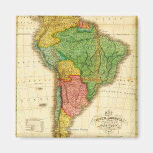 Zuid-AmerikaPanoramische KaartZuid-Amerika Magneet