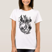 ZUID-ASIAN ART GOD MERMAID T-SHIRT (Voorkant)