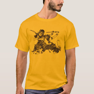 ZUID-ASIAN HINDU GODS HANUMAN SWORD T-SHIRT