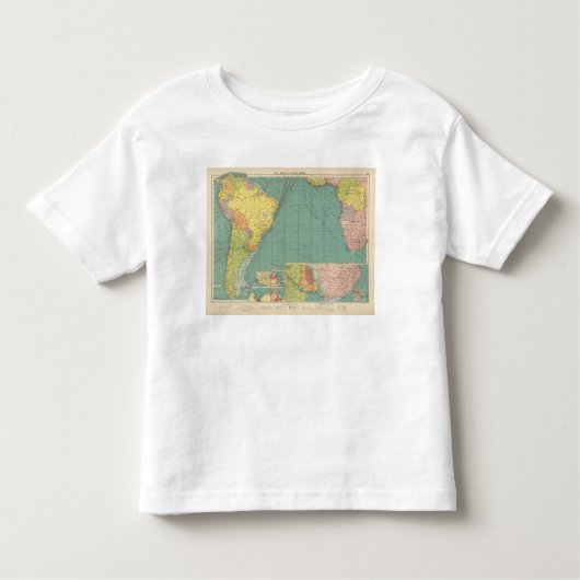 Zuid-Atlantische Oceaan Kinder Shirts (Voorkant)