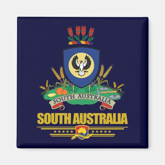 Zuid-Australië COA Magneet (Voorkant)