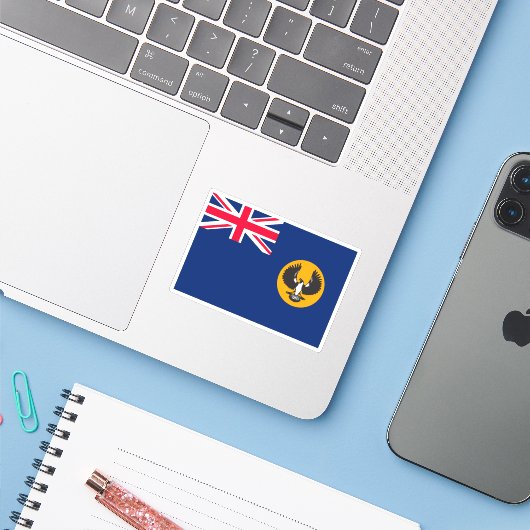 Zuid-Australië Sticker (Laptop met iPhone)