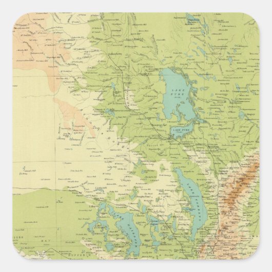 Zuid-Australië Vierkante Sticker (Voorkant)