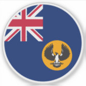 Zuid-Australië Vlag Sticker (Voorkant)