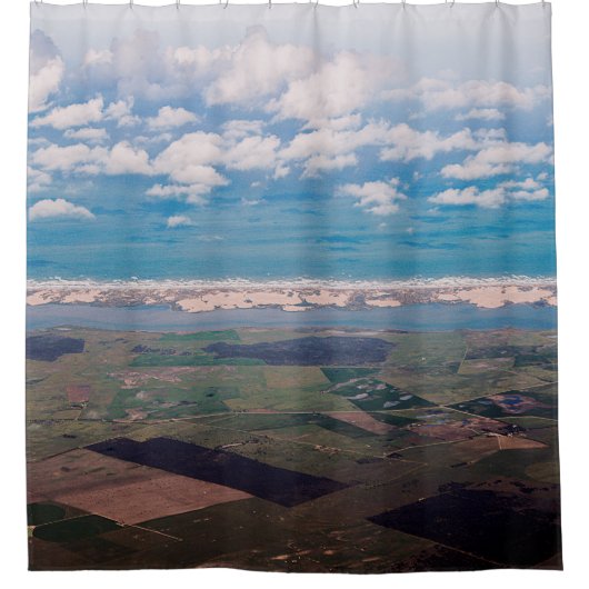 Zuid-Australische kustlijn Douchegordijn (Voorkant)