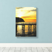 Zuid-Australische muurkunst canvasprint Canvas Afdruk (Insitu (Houten vloer))