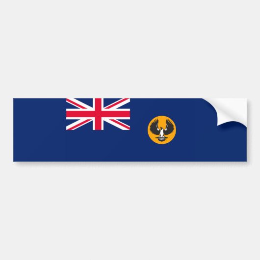 Zuid-Australische vlag (Australische staat) (SA) Bumpersticker (Voorkant)