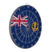 Zuid-Australische vlag (Australische staat) (SA) Dartbord (Voorkant Links)